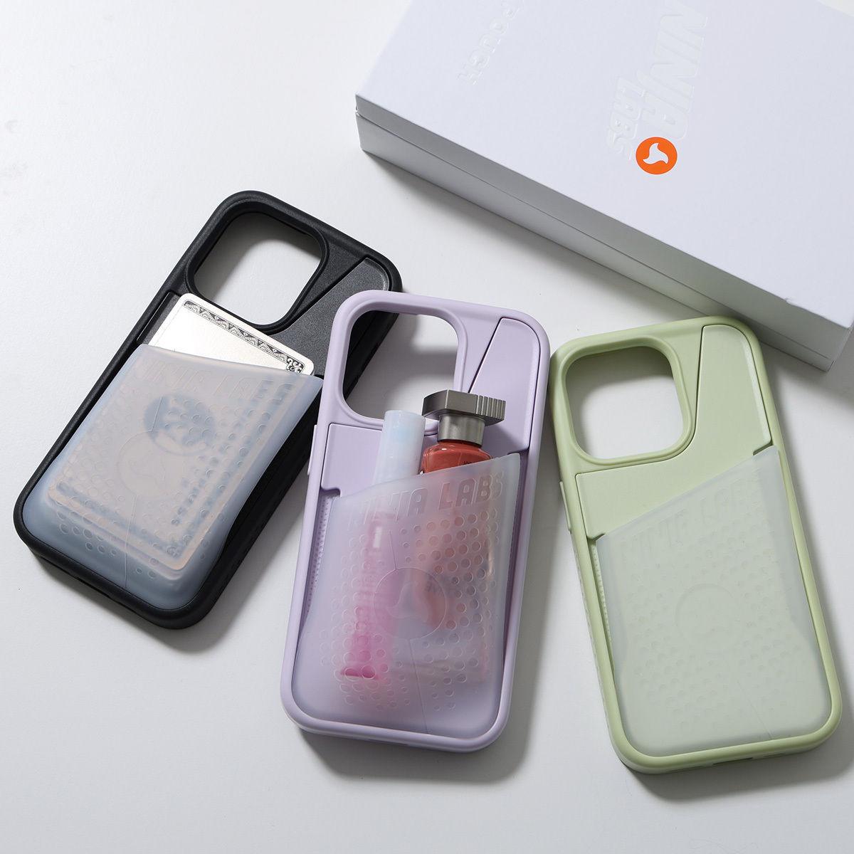 M】NINJA LABS iPhone15ケース ブラウン M】NINJA LABS iPhone15ケース