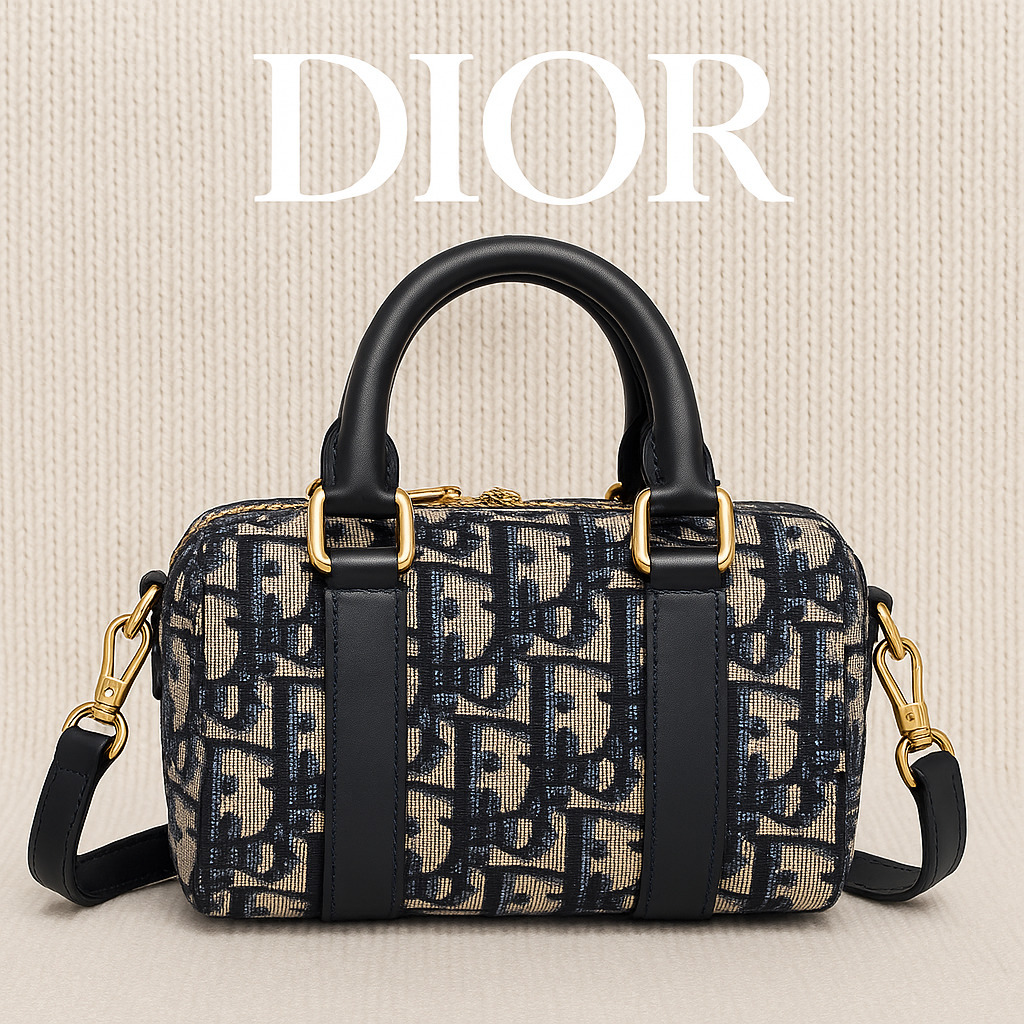 DIOR】ディオール オブリーク ミニボストンバッグ ショルダー (Dior