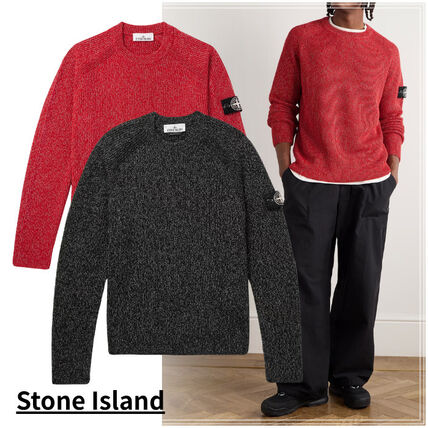 レッド（赤）系 M STONE ISLAND(ストーンアイランド) ニット・セーター