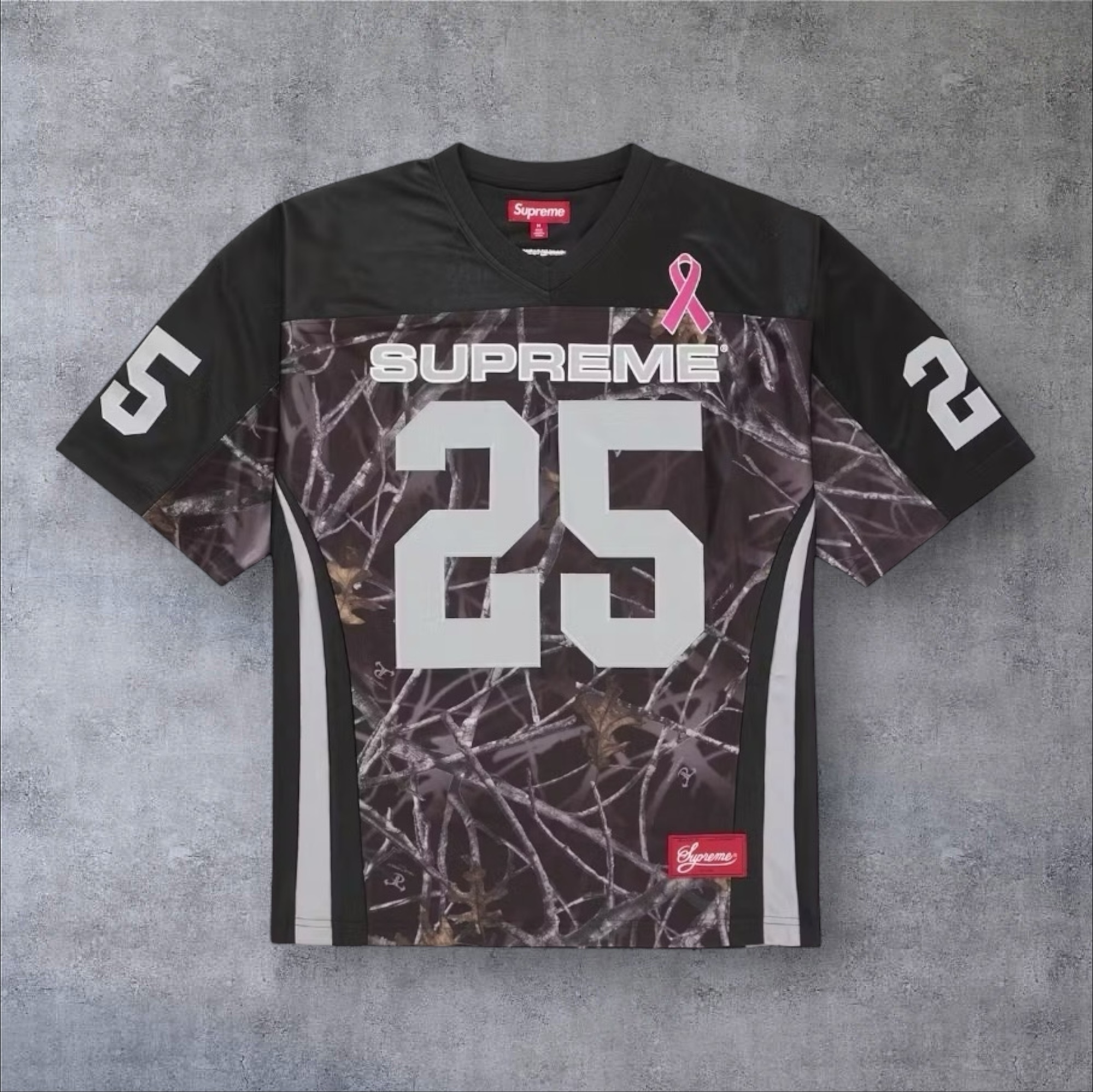 2025FW】Supreme Breast Cancer Awareness Football Jersey (Supreme
