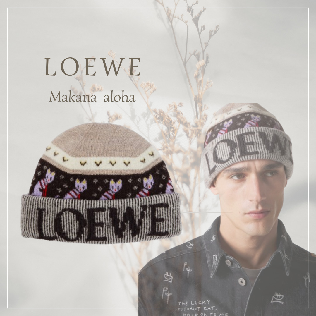 ◇関税込◇【LOEWE】x ルイス・ウェイン ウールブレンドビーニー