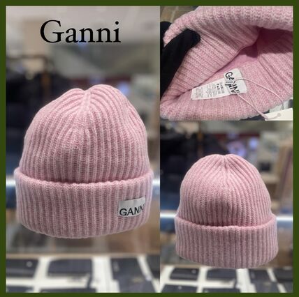 ニット ピンク系 Ganni(ガニー) 帽子(レディース) - ブランド通販のBUYMA