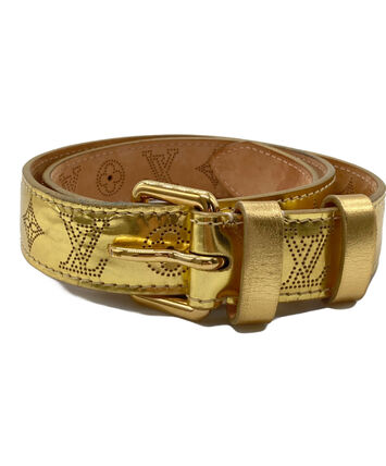 ゴールド（金色）系 Louis Vuitton(ルイヴィトン) ベルト(メンズ