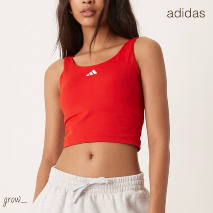 レッド（赤）系 adidas(アディダス) タンクトップ(レディース