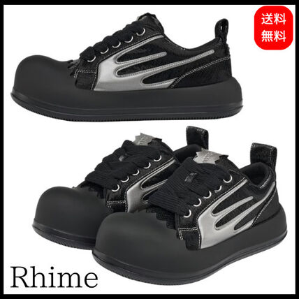 Rhime スニーカー ブラック&ホ ワイト ブラック（黒）系 Rhime(ライム