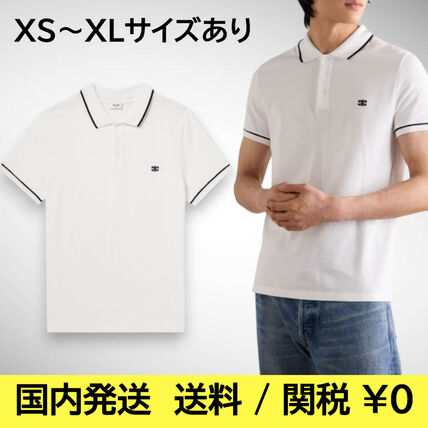 X ホワイト（白）系 M CELINE(セリーヌ) ポロシャツ(メンズ