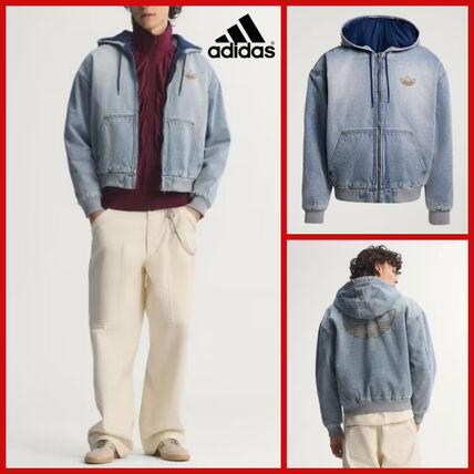 L 韓国 adidas(アディダス) デニムジャケット(メンズ) - ブランド通販