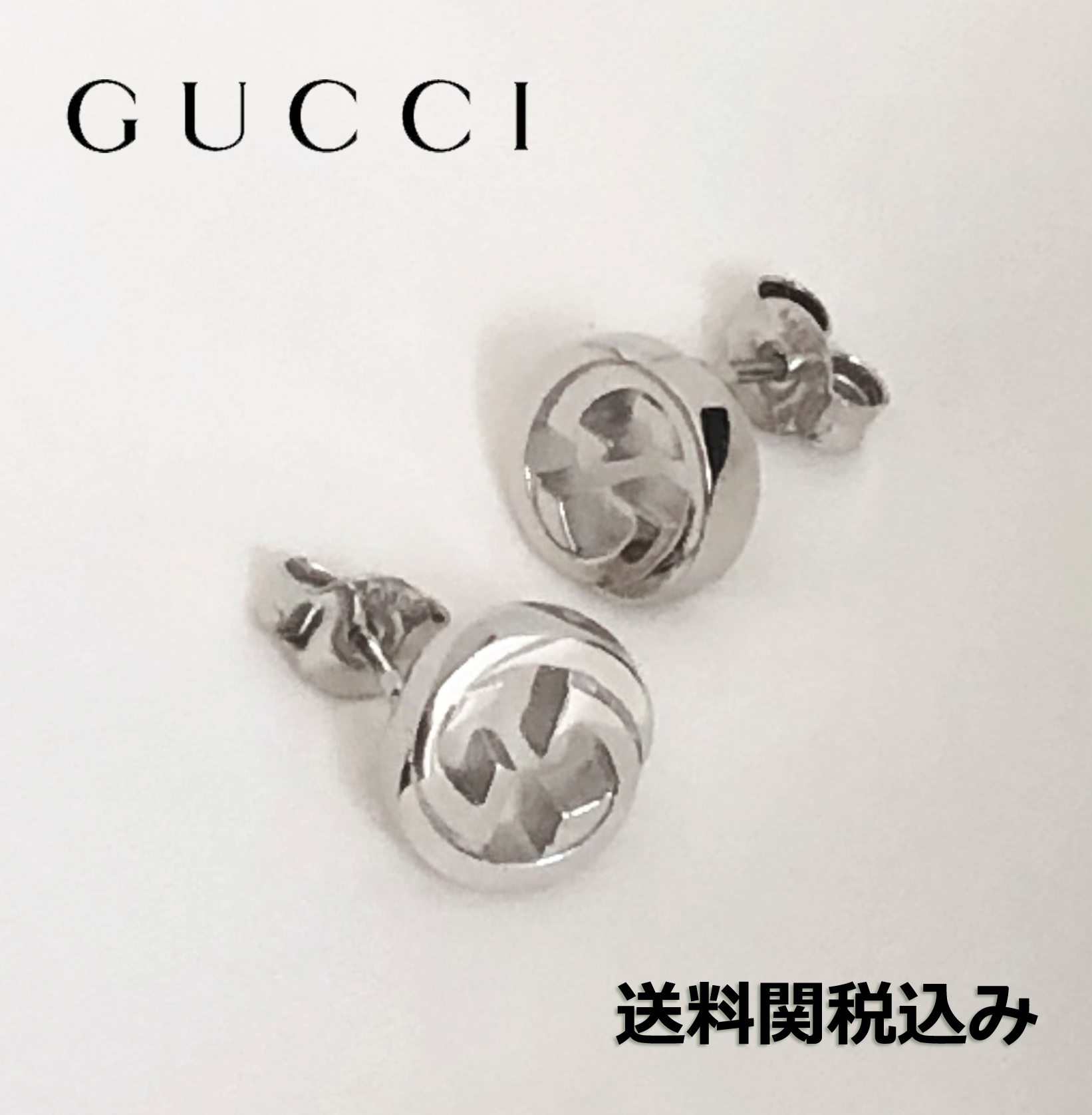 超美品/超希少】グッチ ピアス 片耳 インターロッキング アラベスク