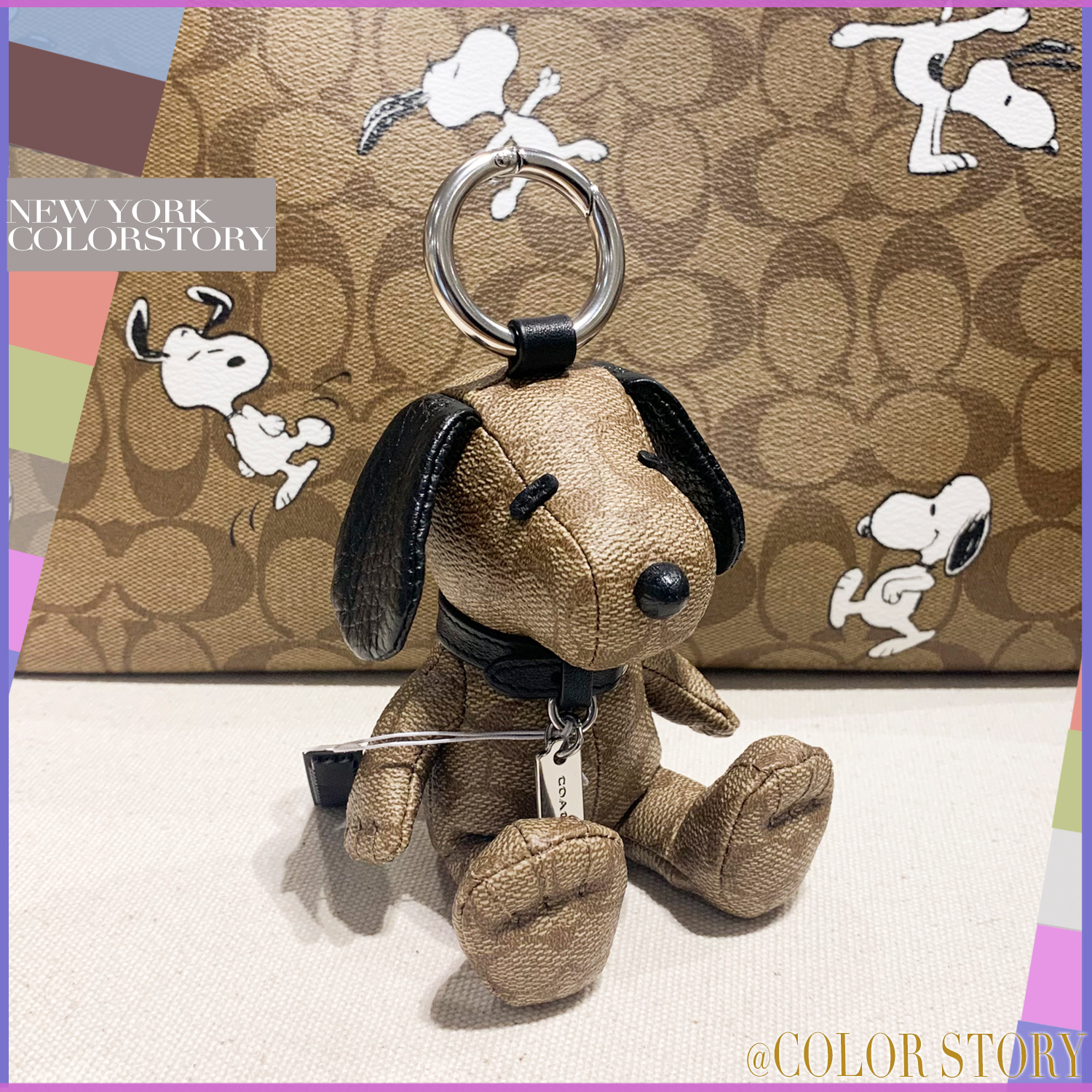COACHxスヌーピー】○超プレミア♪○PEANUTS お人形チャーム (Coach