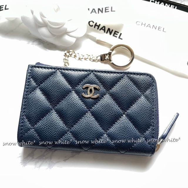 明日着 カード&小銭も入る キーケース キャビアxG金具 CHANEL (CHANEL
