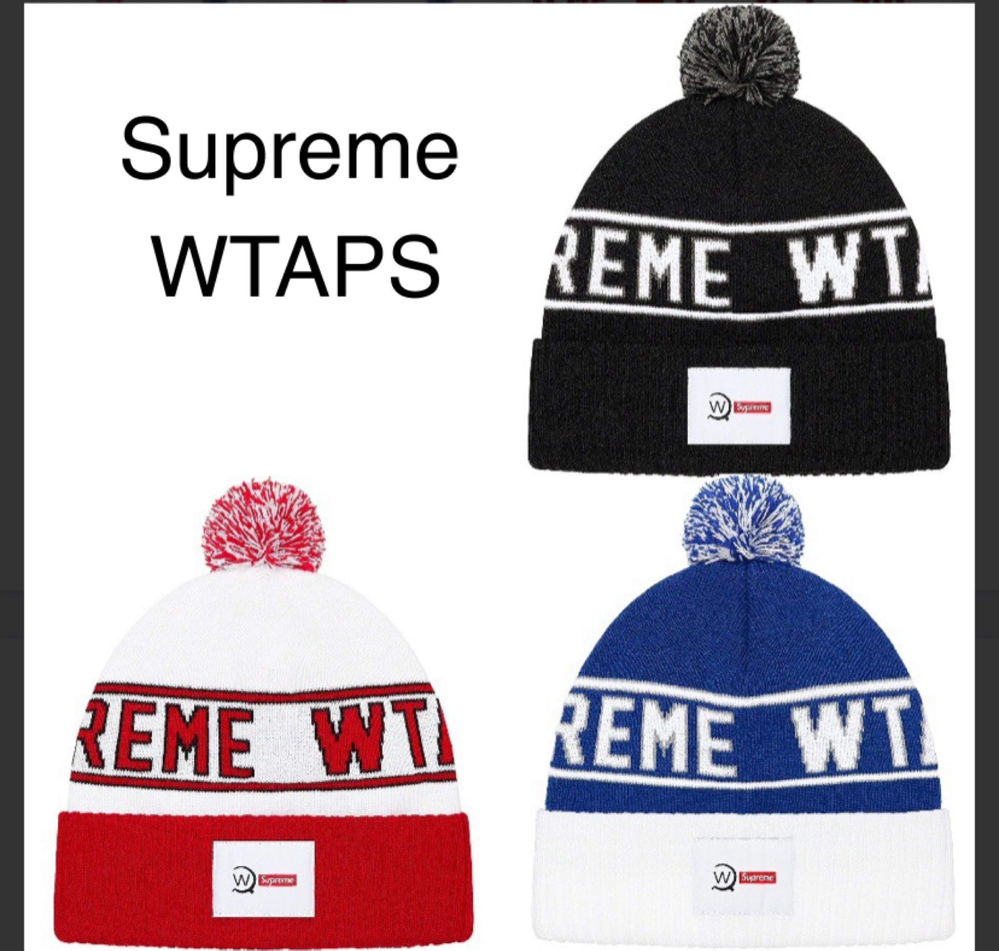 関税込 21AW Week15 Supreme WTAPS Beanie ニット帽 (Supreme/ニット