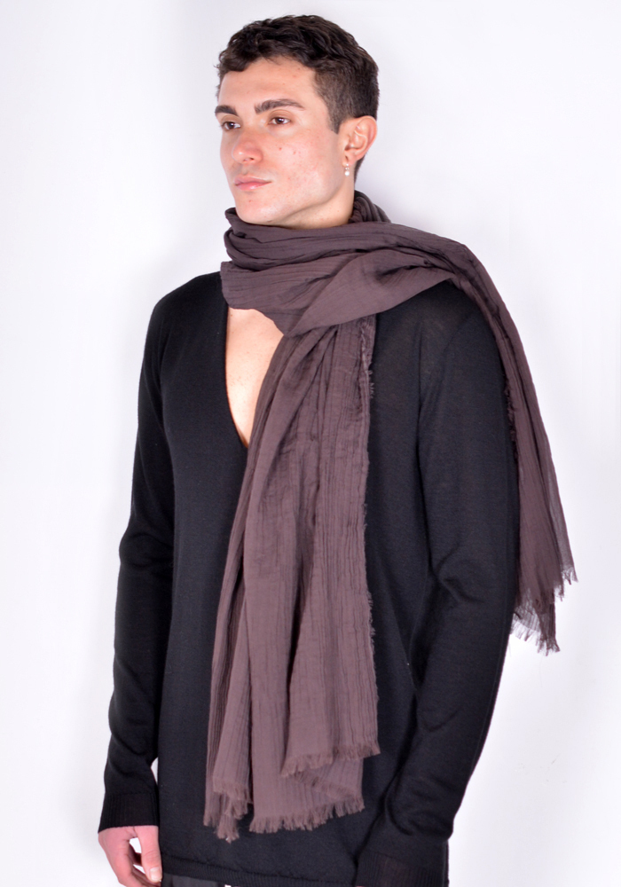 正規店出品】RICK OWENS スカーフ MEGA SCARF COTTON OXBLOOD (RICK