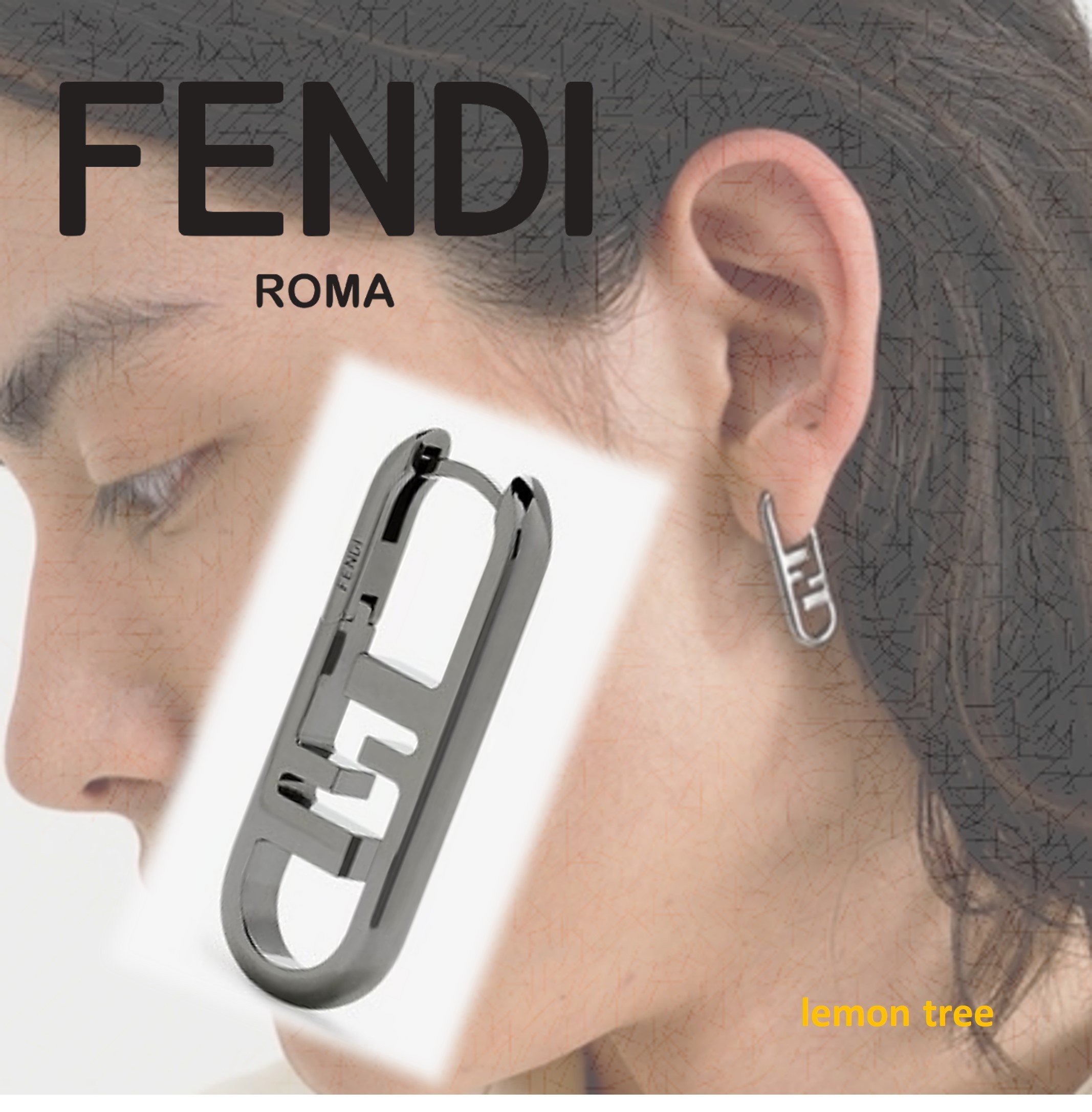 FENDI フェンディ オーロック ピアス シングル シルバー FENDI オー
