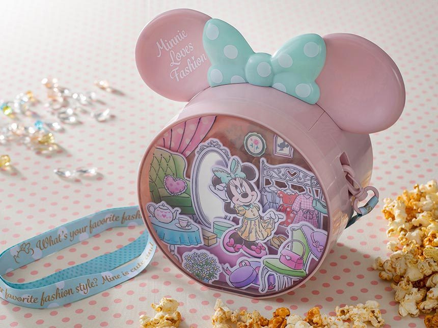 パステルカラーが可愛いミニーのポップコーンバケット TDR (Disney