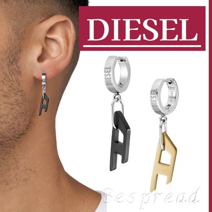 DIESEL ピアス2個セット ディーゼル 片耳ピアス ペア 2個セット ユニ