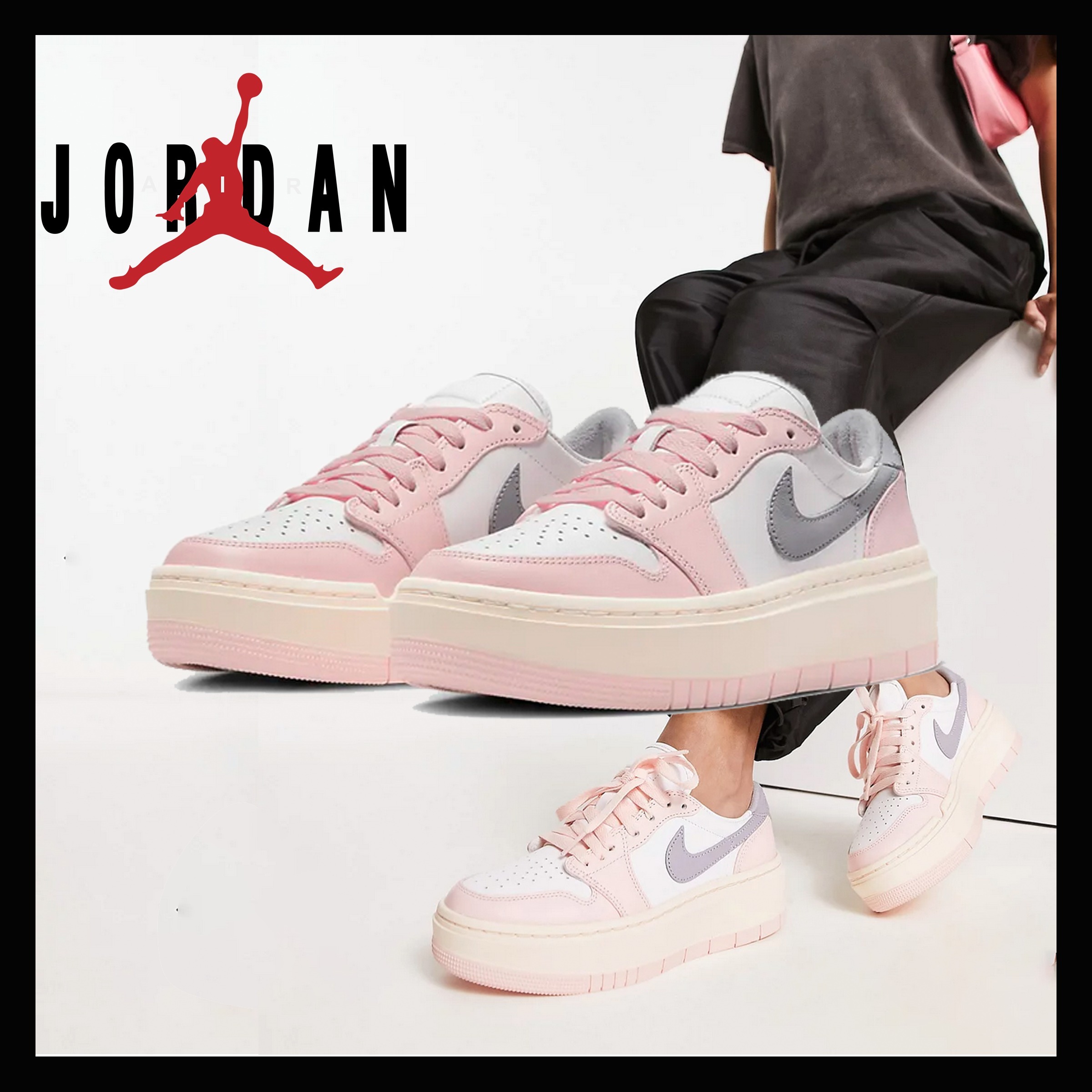 厚底☆ウィメンズ☆ナイキ☆ジョーダン1☆エレベート☆ピンク (Nike