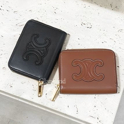 CELINE】トリオンフロゴ コンパクト ジップウォレット (CELINE