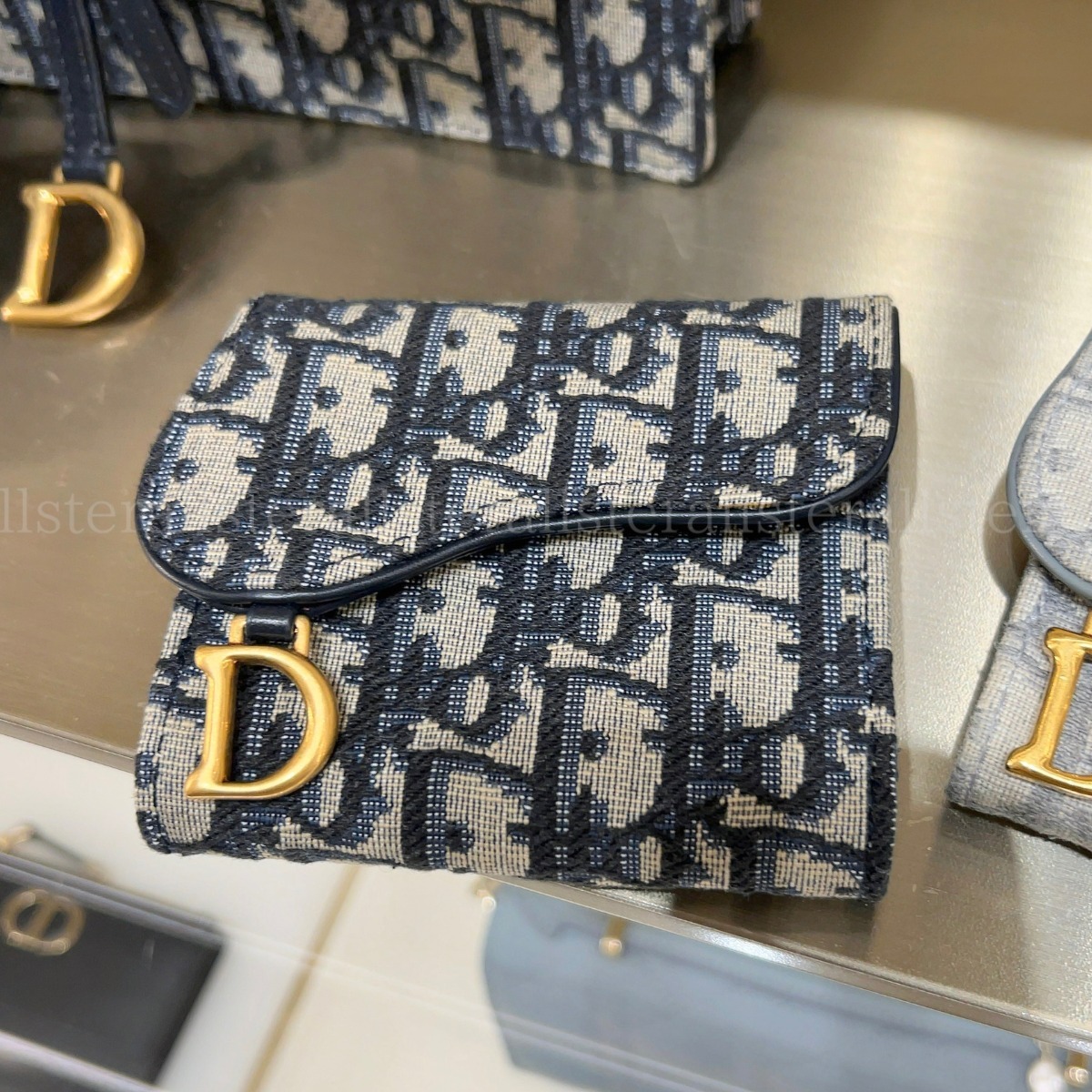 DIOR】サドル ロータスウォレット ディオール オブリーク (Dior