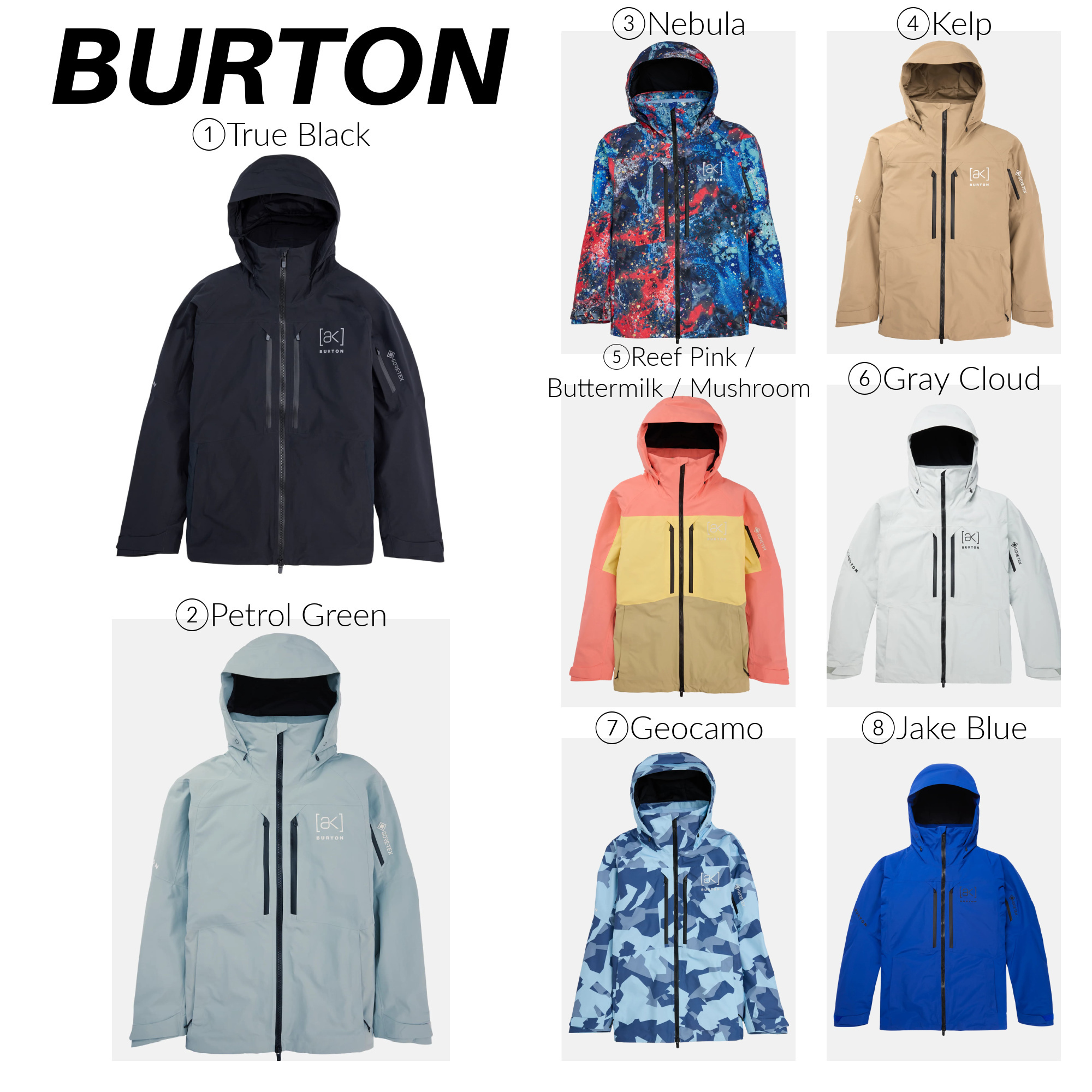 Burton スノーボードウェア ホワイト スプラッター Burton