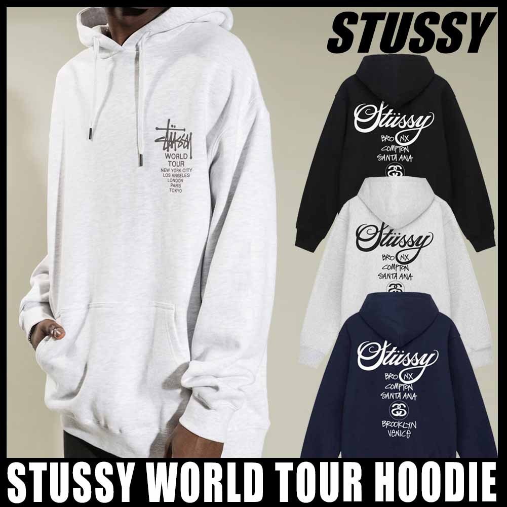 ◇男女共用◇STUSSY WORLD TOUR HOODIE◇関税/送料込◇ (STUSSY