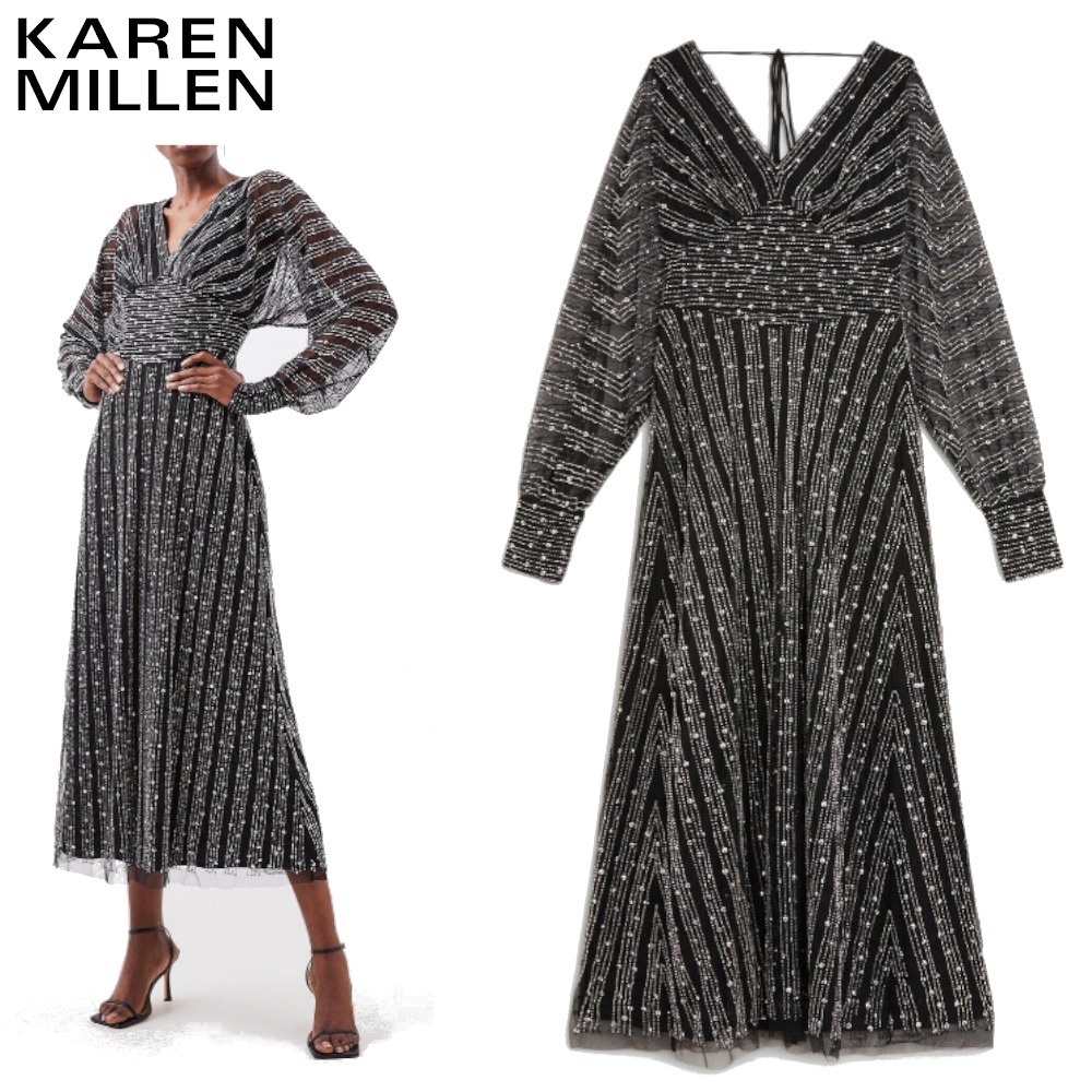 カレンミレン karenmilen ブラック ベルト 美ライン ワンピース 【公式