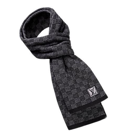 ルイヴィトン マフラー M70028 ウールニット ダミエ (Louis Vuitton