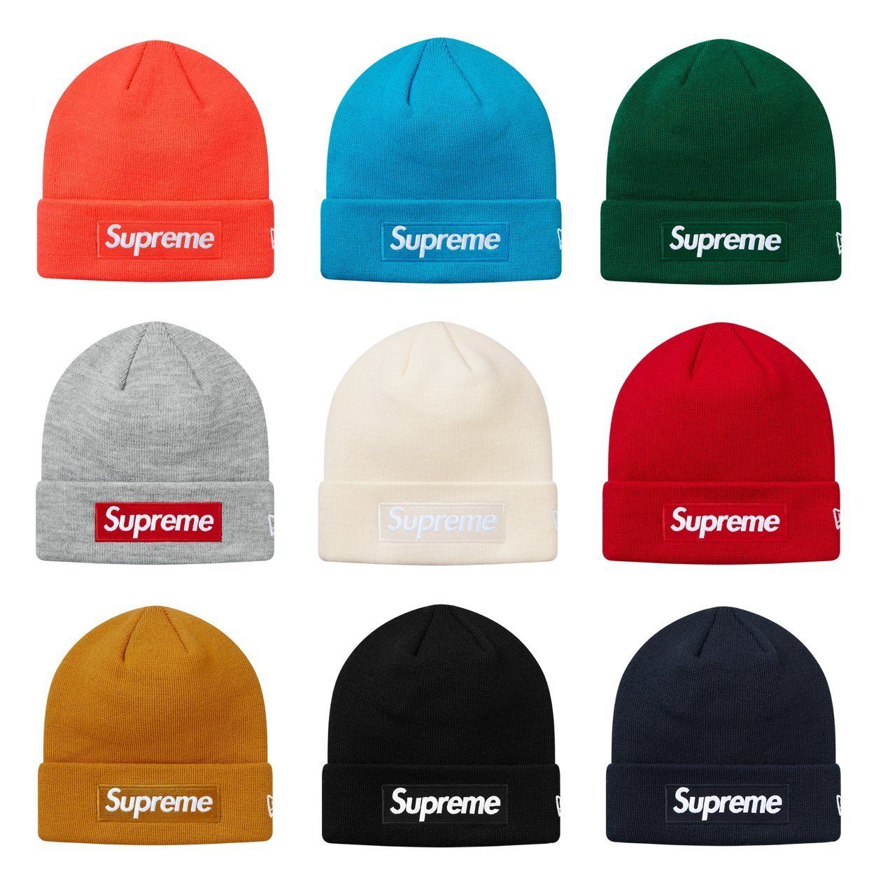 FW18 Supreme New Era Box Logo Beanie - ボックスロゴ ビーニー