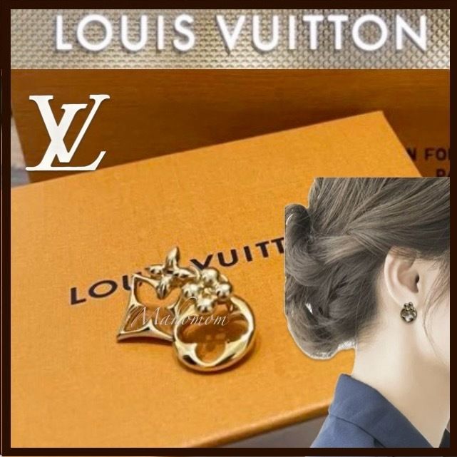 人気 ルイヴィトン ☆お花が可愛い ピアス フラワー グラム (Louis
