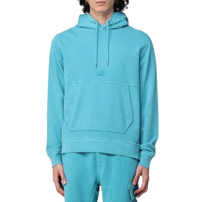 CP COMPANY アクアブルー フード付きパーカー ニット CP COMPANY