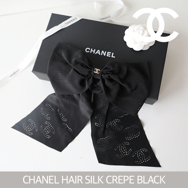CHANEL】シャネル リボン クレープ ヘアピン (CHANEL/ヘアアクセサリー