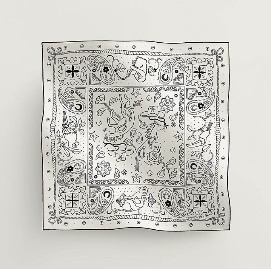 エルメス カレ55 シルクバンダナ Animaux 55 (HERMES/スカーフ