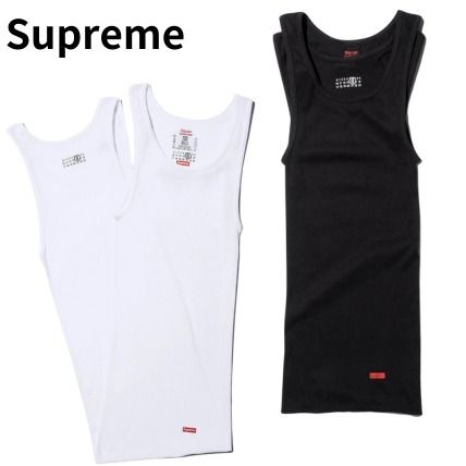 24SS SUPREME MM6 MAISON MARGIELA HANES TAGLESS TANK TOP (Supreme