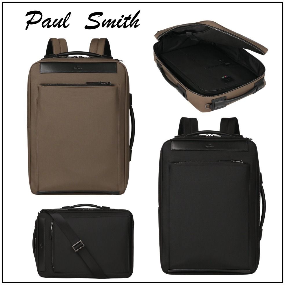 すぐ届く【Paul Smith】ビジネス ナイロン 3Wayリュック (Paul Smith