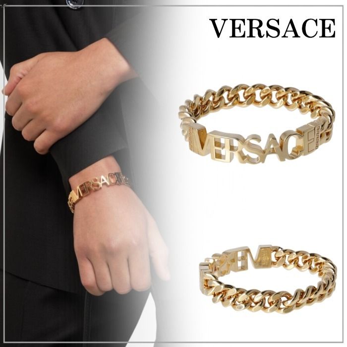 重厚感】VERSACEヴェルサーチ チェーンブレスレット (VERSACE