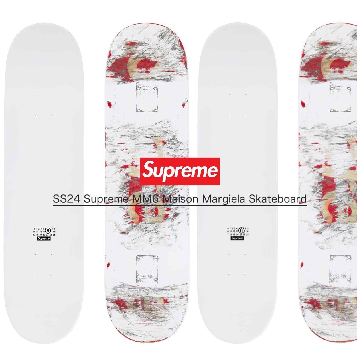 SS24 Supreme MM6 Maison Margiela Skateboard スケートボード