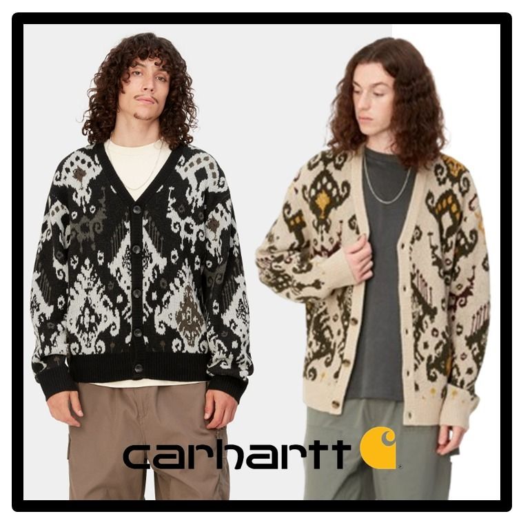 carhartt wip ペイズリー柄 カーディガン S carhartt wip ペイズリー柄