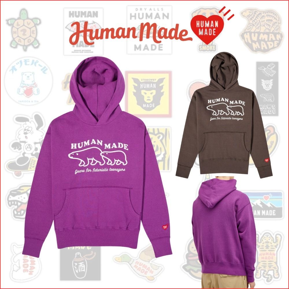 HUMAN MADE】ヒューマンメイド パーカー ロゴ クマ 長袖 (HUMAN MADE