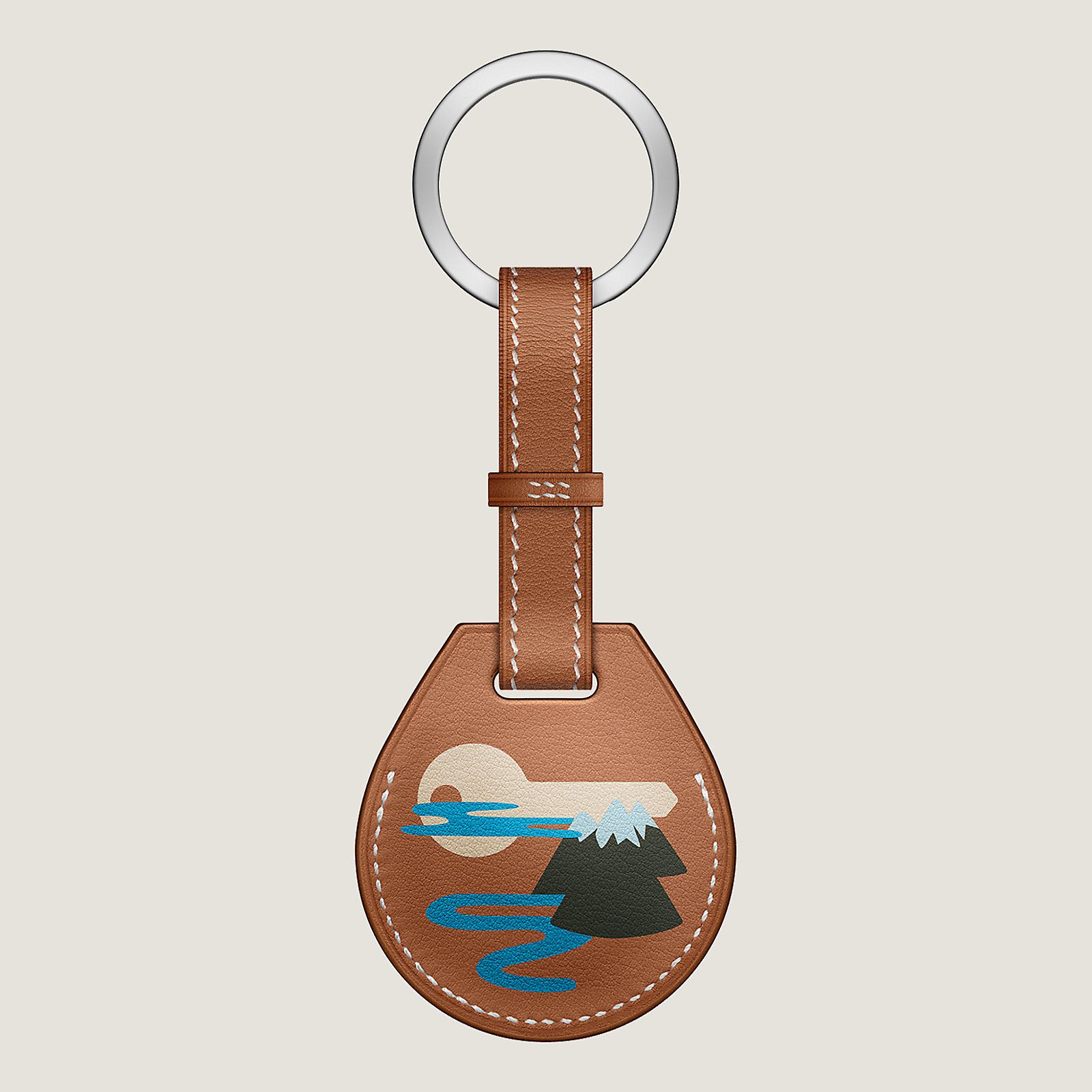 プレゼントにおすすめ】 HERMES 《Apple AirTag》キーホルダー (HERMES