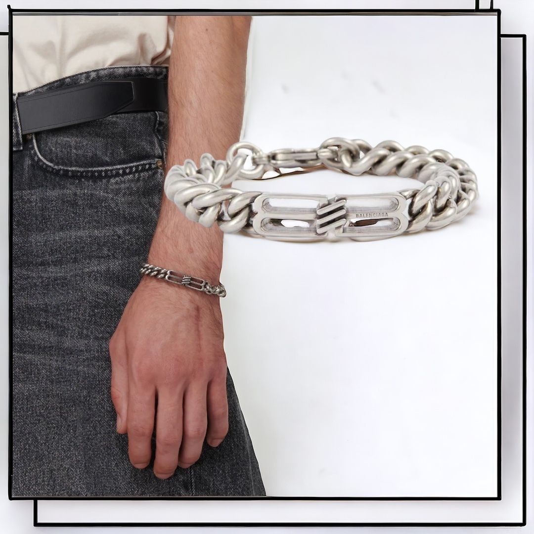 国内発】BALENCIAGA BB ICON GOURMETTE ブレスレット (BALENCIAGA