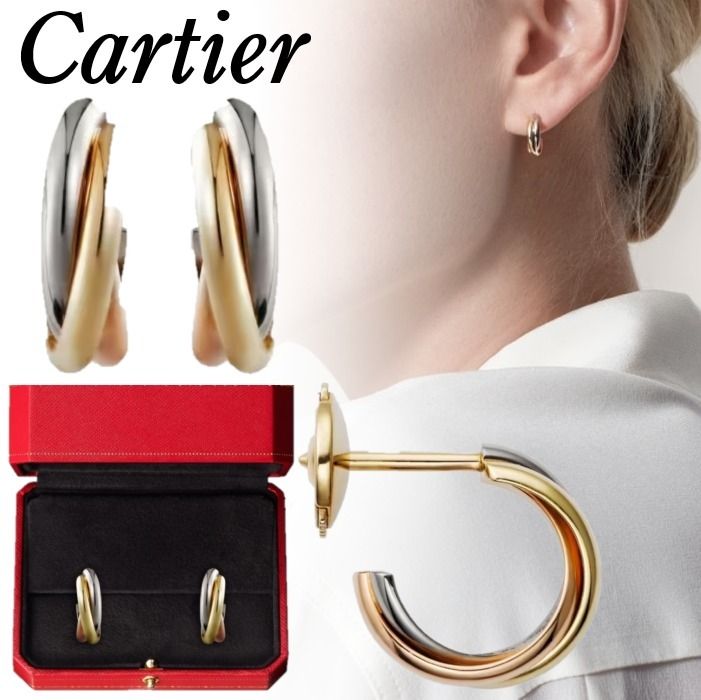 国内直営**Cartier ** TRINITY EARRINGS トリニティ イヤリング