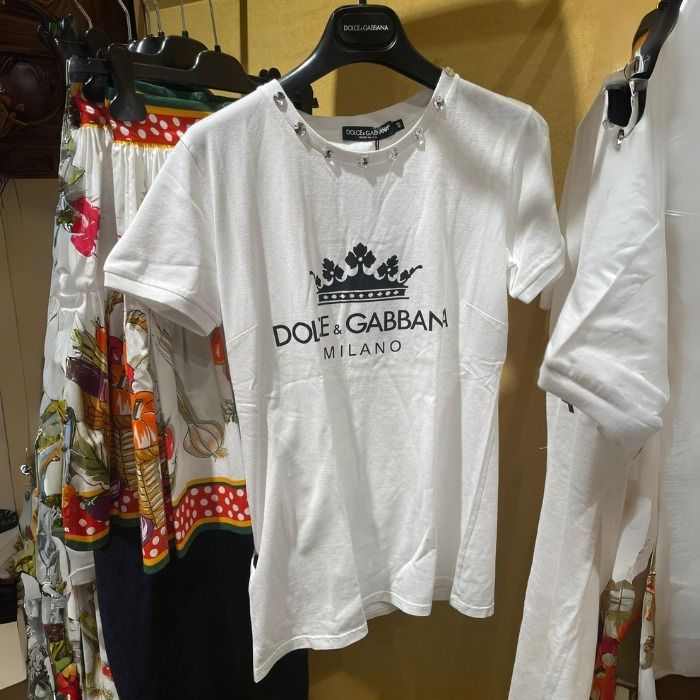 希少 DOLCE&GABBANA ドルガバ DG 半袖 Tシャツ レディース (Dolce