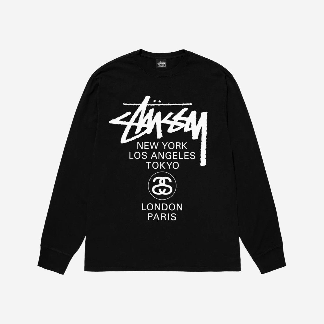 ☆STUSSY☆WORLD TOUR ロンT 2024☆追跡可 (STUSSY/Tシャツ