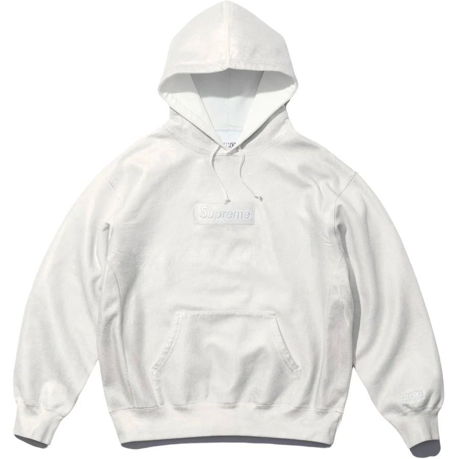 Supreme MM6 Maison Margiela フォイル ボックスロゴパーカー 白