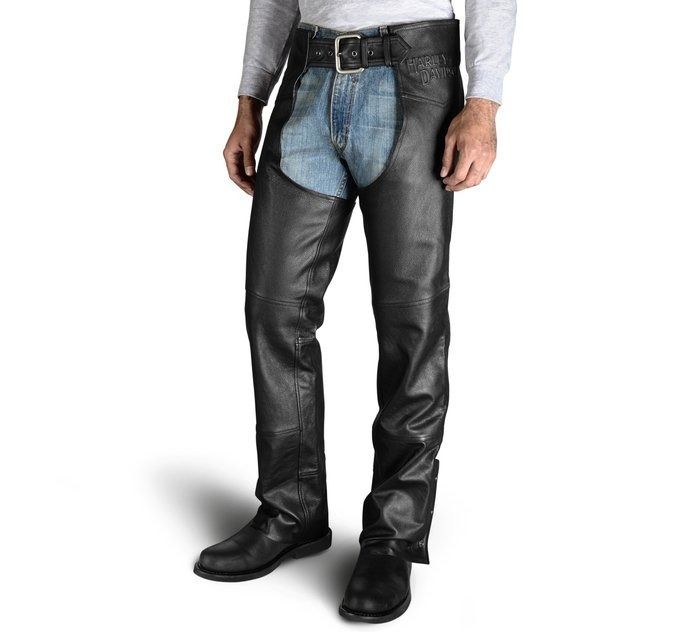 新着【Harley Davidson】メンズ オートバイ レザー チャップス (Harley