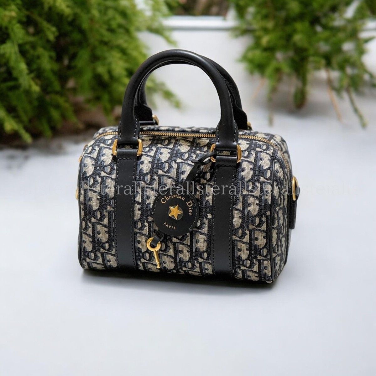 DIOR】ディオール オブリーク ミニボストンバッグ ショルダー (Dior