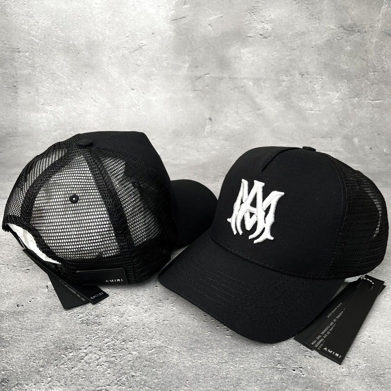 ☆関税・送料込み【AMIRI】アミリ MA ロゴ TRUCKER キャップ (AMIRI