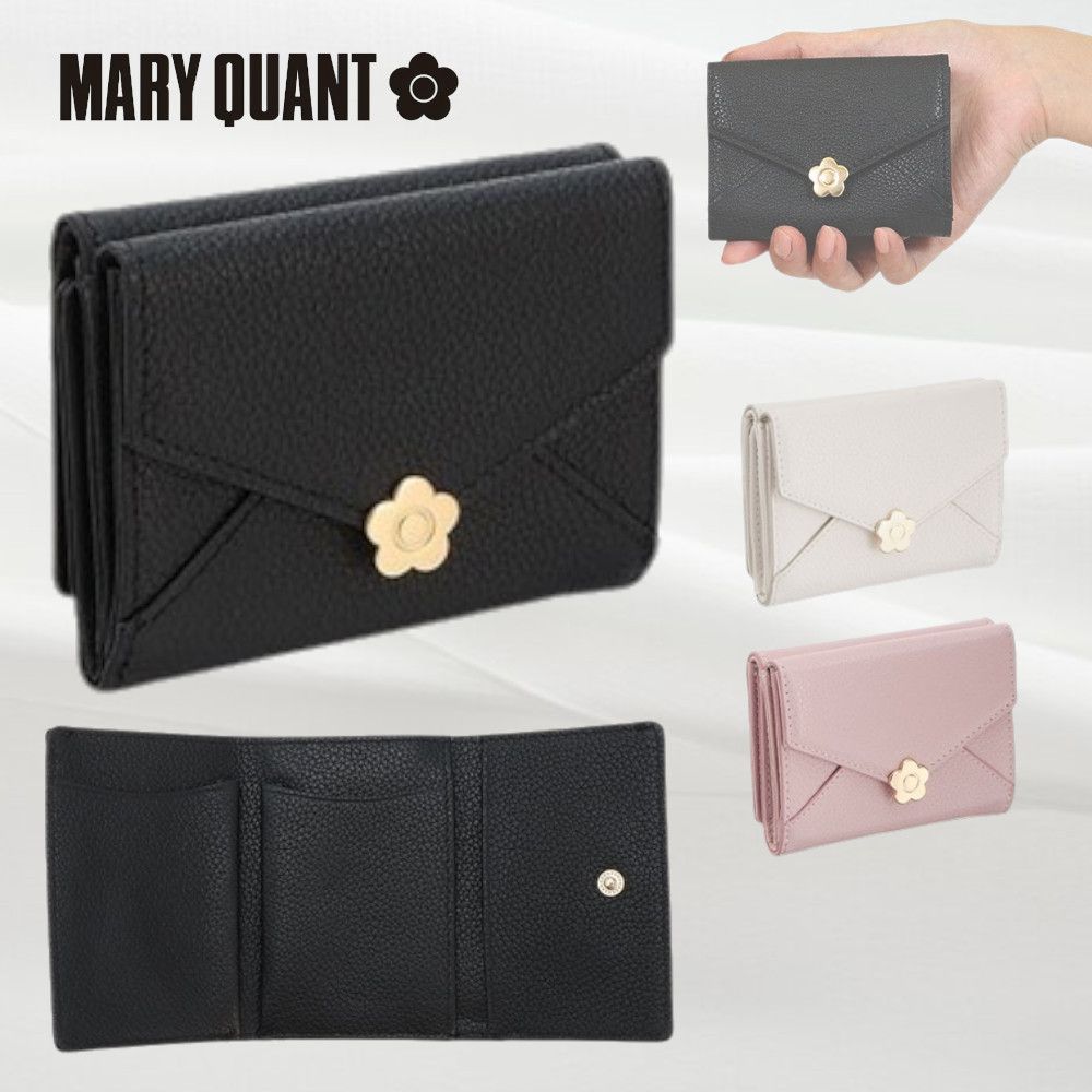 MARY QUANT】シーリングデイジーレター ミニウォレット (MARY QUANT