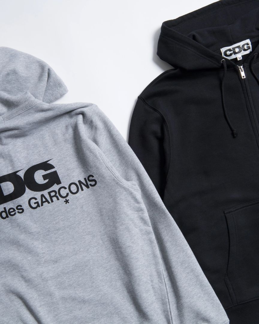 COMME des GARCONS】CDG FULL ZIP HOODED SWEATSHIRT (COMME des