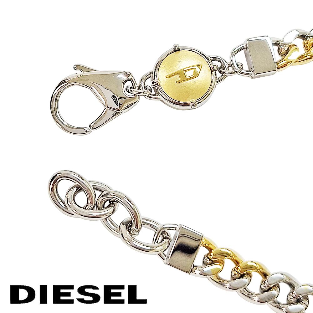 DIESEL カラフルチャーム付きブレスレット