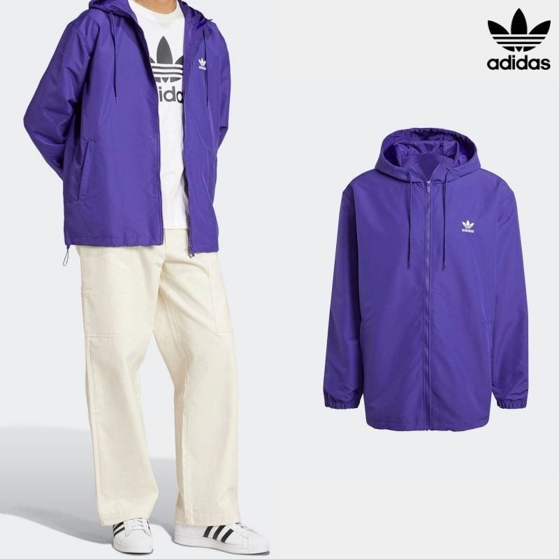 ADIDAS] ウインドブレーカー トレフォイル パープル (adidas/ジャージ